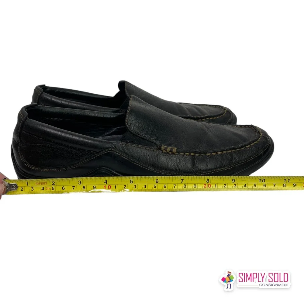 Cole Haan‎ Men's Driving Loafers Shoes Black Leather Slip-On Closed-Toe Sz 10M